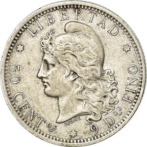 Argentina / Fifty Centavos 1882 - reverse photo
