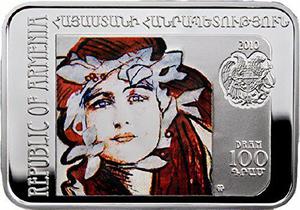 Armenia / One Hundred Drams 2010 Teodor Axentowicz - reverse photo