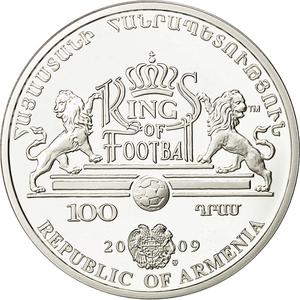 Armenia / One Hundred Dram 2008 Franz Beckenbauer - reverse photo