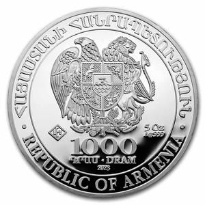 Armenia / Silver Five Ounces 2023 Noah’s Ark - obverse photo