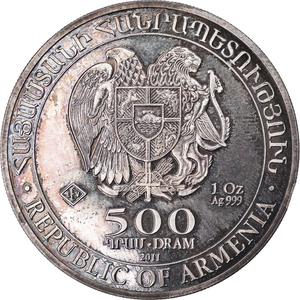 Armenia / One Ounce Silver 2011 Noah's Ark - reverse photo