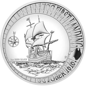 Australia / Silver Ounce 2016 Dirk Hartog Landing - reverse photo