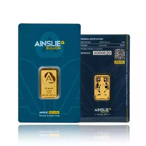 Australia / Gold Ten Grams Bar - Ainslie Bullion Diwali - reverse photo