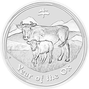 Australia / Silver Kilo 2009 Year of the Ox - reverse photo