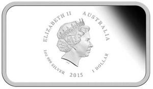 Australia / Silver Ounce 2015 Sunburnt Country - Lizard - obverse photo