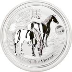 Australia / Silver Ounce 2014 Year of the Horse / Lion Privy Mark - reverse photo