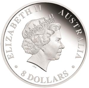 Australia / Silver Five Ounces 2017 Australian Stock Horse - obverse photo