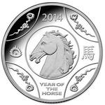 One Dollar Silver 2014 Year of the Horse: Photo Coin, Australia, One Dollar Silver 2014 Year of the Horse / thumbnail