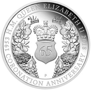 Australia / Silver Ounce 2018 Coronation Anniversary - reverse photo