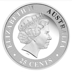 Australia / Silver Quarter Ounce 2016 Australian Kangaroo - obverse photo