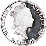 Silver Ounce 1993 Olympics - Swimming: Photo Coin, Australia, Silver Ounce 1993 Olympics - Swimming / thumbnail