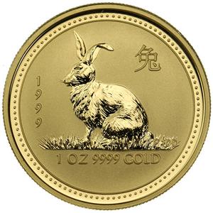 Australia / Gold Ounce 1999 Year of the Rabbit - reverse photo