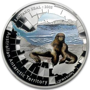 Australia / Silver Ounce 2005 Leopard Seal - reverse photo