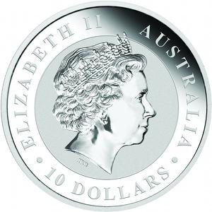 Australia / Silver Ten Ounces 2014 Australian Koala - obverse photo