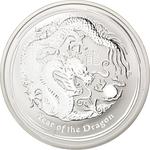 Silver Ounce 2012 Dragon: Photo Coin, Australia, Elizabeth II Dollar - 2012 - Silver / thumbnail