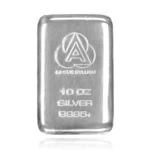 Australia / Silver Ten Ounces Bar - Ainslie Bullion, Cast - reverse photo