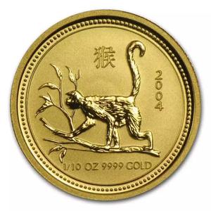 Australia / Gold Tenth-Ounce 2004 Year of the Monkey - reverse photo