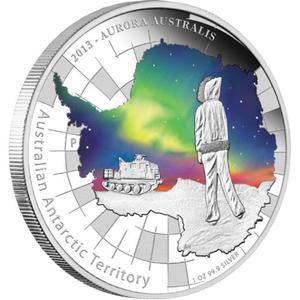 Australia / Silver Ounce 2013 Aurora Australis - reverse photo