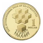 One Dollar 2012 Year of Co-operatives: Photo Coin, Australia, One Dollar 2012 Year of Co-operatives / thumbnail