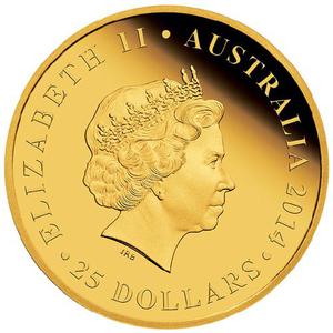 Australia / Gold Quarter Ounce 2014 Australian Stockman - obverse photo