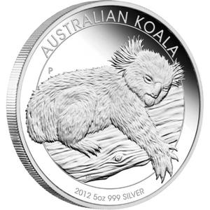 Australia / Silver Five Ounces 2012 Australian Koala - reverse photo