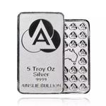 Silver Five Ounces Bar - Ainslie Bullion: Photo Coin, Australia, Silver Five Ounces Bar - Ainslie Bullion / thumbnail
