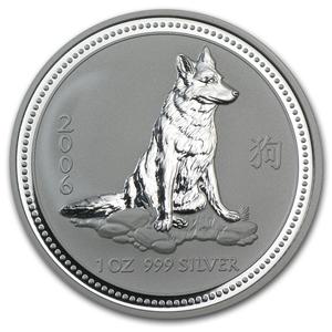 Australia / Silver Ounce 2006 Year of the Dog - reverse photo