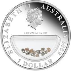 Australia / Silver Ounce 2009 Treasures of Australia - Diamonds - obverse photo