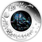 Silver Ounce 2013 Opal - Kangaroo: Photo Australian Opal Series - The Kangaroo 2013 1oz Silver Proof Coin / thumbnail
