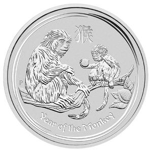 Australia / Silver Two Ounces 2016 Year of the Monkey - reverse photo