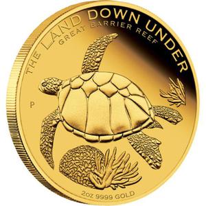 Australia / Gold Two Ounces 2014 Great Barrier Reef - reverse photo