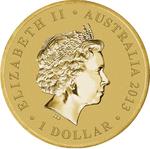 One Dollar 2013 Year of The Snake: Photo 2013 Year of the Snake $1 Coin / thumbnail