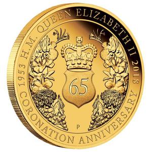 Australia / Gold Quarter Ounce 2018 Coronation Anniversary - reverse photo