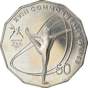 Australia / Fifty Cents 2006 XVIII Commonwealth Games - Gymnastics - reverse photo