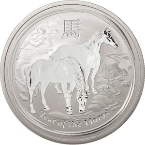 Australia / Silver Two Ounces 2014 Year of the Horse - obverse photo