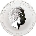 Australia / Silver Ounce 2014 Year of the Horse / Lion Privy Mark - obverse photo