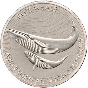 Australia / Silver Ounce and a Half 2022 Blue Whale - reverse photo