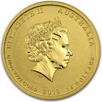 Australia / Gold Tenth-Ounce 2013 Year of the Snake / Coloured Reverse - obverse photo