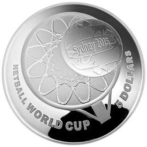 Australia / Silver Ounce 2015 Netball World Cup - reverse photo