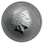 Australia / Silver Ounce 2016 Year of the Monkey / Lion Privy Mark - obverse photo