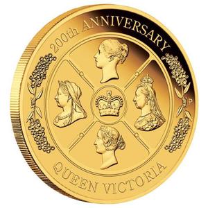 Australia / Gold Two Ounces 2019 Queen Victoria - reverse photo