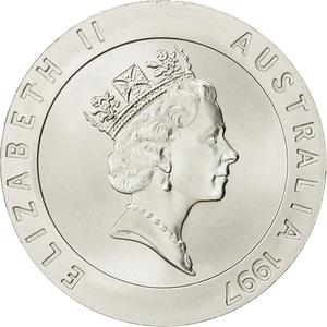 Australia / Ten Dollars Silver 1997 Sydney Opera House - reverse photo