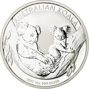 Australia / Silver Ounce 2011 Australian Koala - reverse photo