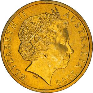 Australia / Five Dollars 2000 Olympic Games - Badminton - obverse photo