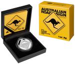 Silver Ounce 2013 Road Sign - Kangaroo: Photo Coin, Australia, Silver Ounce 2013 Road Sign - Kangaroo / thumbnail