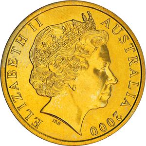 Australia / Five Dollars 2000 Olympic Games - Volleyball - obverse photo