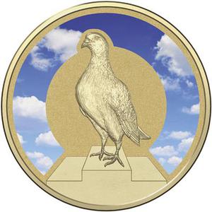 Australia / One Dollar 2015 Blue Chequer Cock - reverse photo