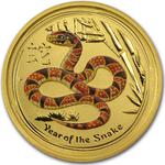Australia / Gold Tenth-Ounce 2013 Year of the Snake / Coloured Reverse - reverse photo
