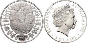 Australia / Silver Ounce 2000 Sydney Olympics - Sea Change II - obverse photo