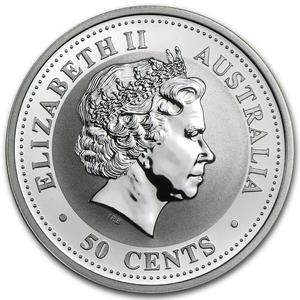 Australia / Silver Half Ounce 2004 Year of the Monkey - reverse photo